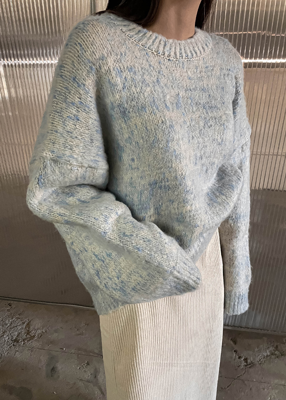 폴린 모헤어 니트-knit